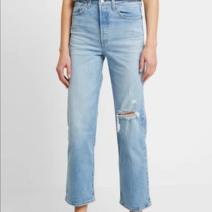 Levi’s Ribcage Ankle Straight in Tango Light